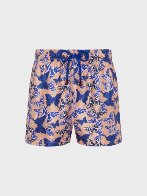WOMEN SILK BERMUDA SHORTS DISCO BUTTERFLLY