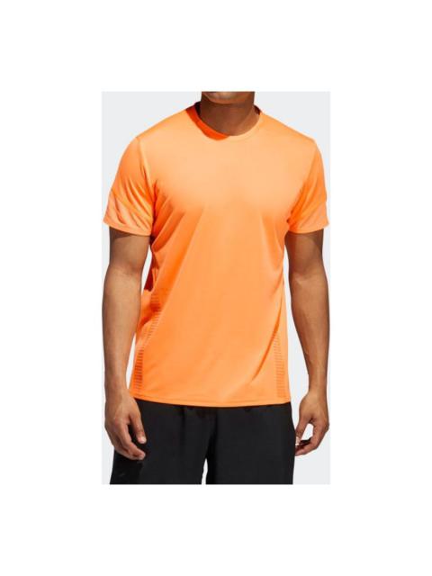Men's adidas 25/7 Tee Runr Running Short Sleeve Orange EI6324