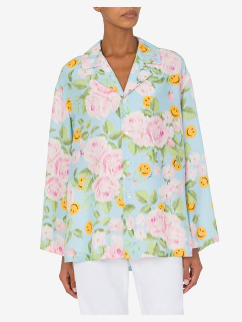 SILK SATIN SHIRT SMILEY® & ROSES