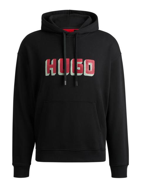 LOGO-PRINT HOODIE IN FRENCH-TERRY COTTON