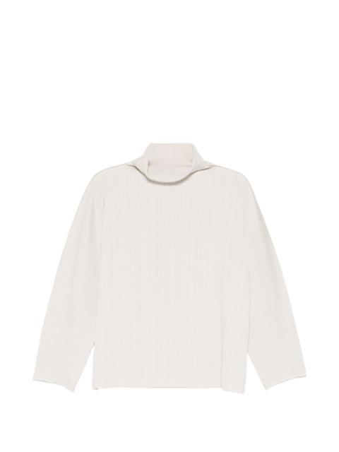A-Poc Shell pleated mock-neck top