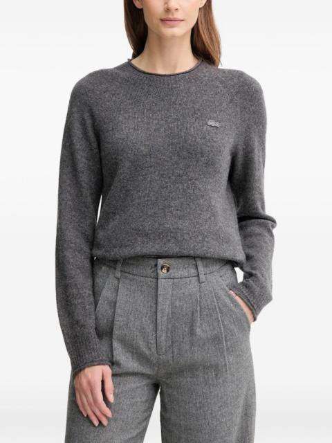 3D knitted logo sweater