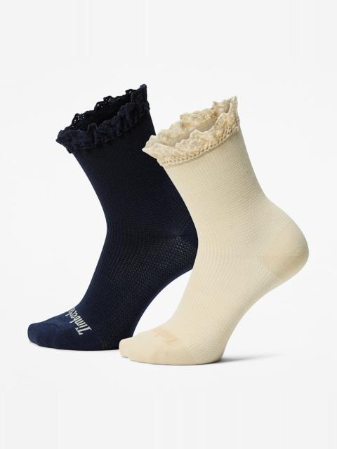 Women’s Timberland® 2-Pack Ruffle Low Crew Sock