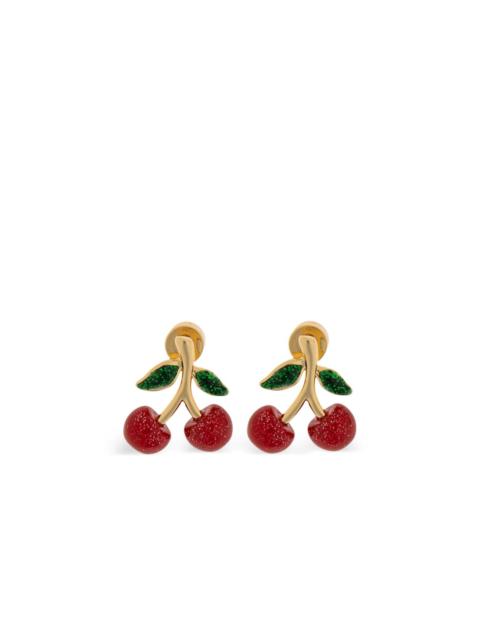 cherry-shaped stud earrings