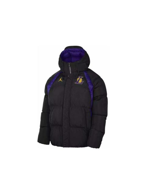 Jordan NBA Los Angeles Lakers Courtside Loose Fit Jacket Black/Yellow/Purple