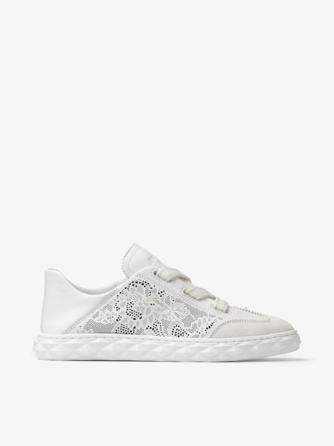 Diamond Light Flex F
White Leather Mix and Perforated Leather Lace Low Top Trainers