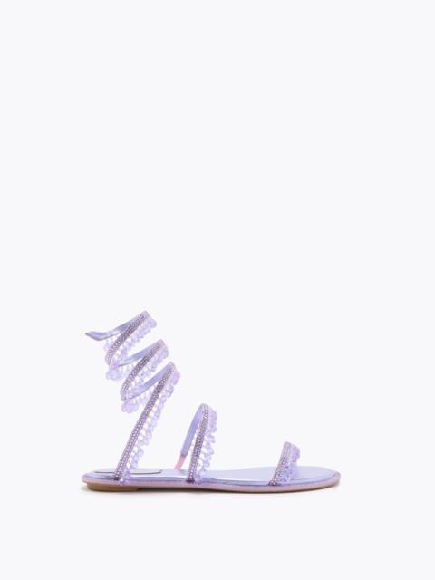 CHANDELIER METALLIC VIOLET FLAT SANDAL 10