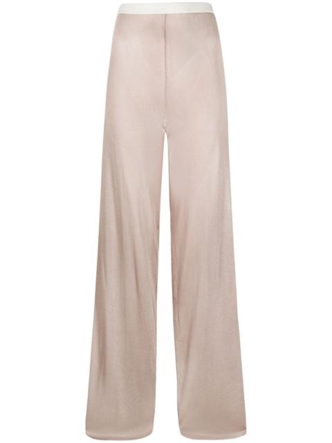 elasticated knitted trousers