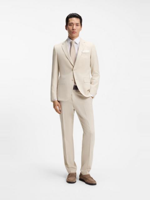TWO-PIECE SLIM-FIT SUIT IN MICRO-PATTERNED CLOTH