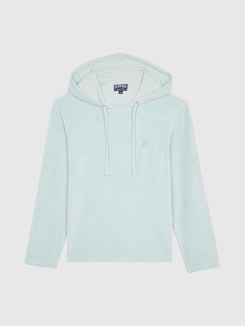 Men Terry Long-sleeves Hooded T-shirt