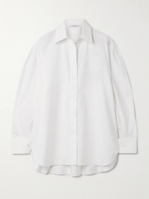 Embroidered Cotton-poplin Shirt