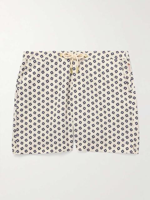 Bulldog Straight-Leg Mid-Length Printed Recycled Swim Shorts