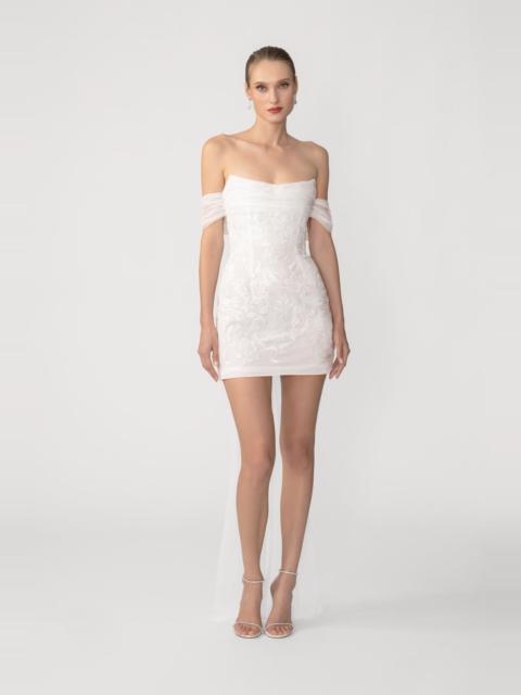 FREYA EMBROIDERED MINI DRESS