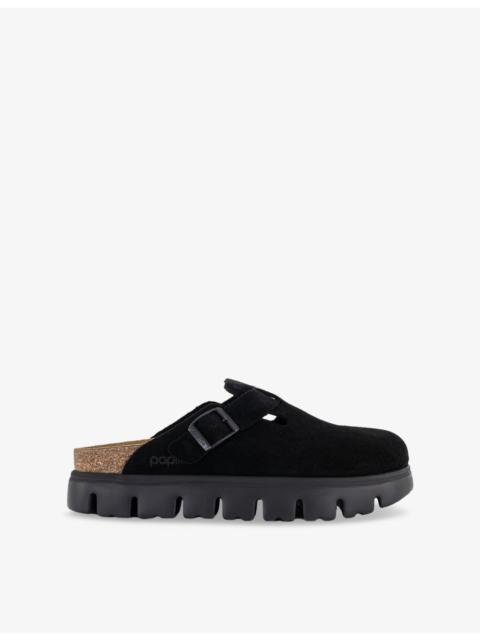 Boston Chunky Suede Clogs