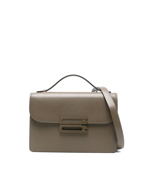 top-handle leather shoulder bag