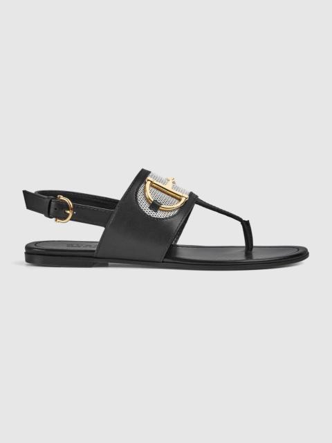 Women's thong sandal with Horsebit