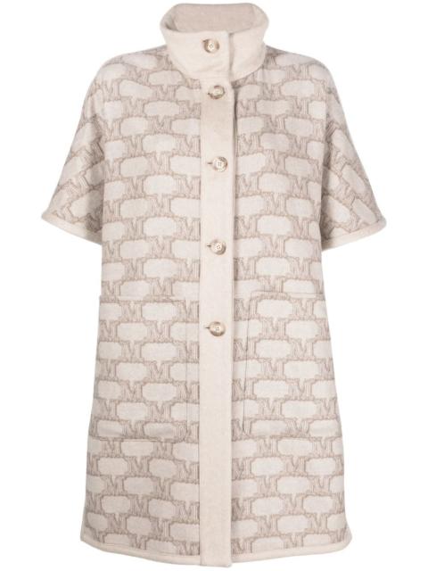 Enica reversible monogram-pattern coat