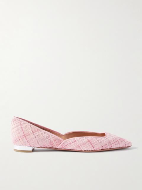 Maia Grosgrain-trimmed Tweed Ballet Flats