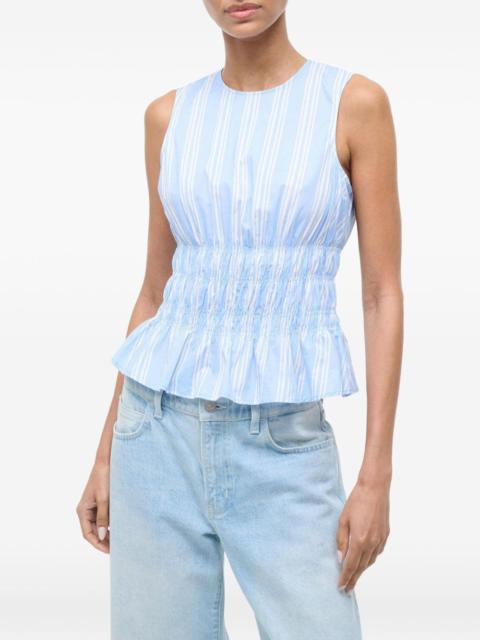 Culver striped-pattern top