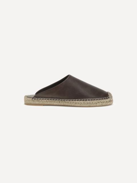 Leather Espadrilles Mules
