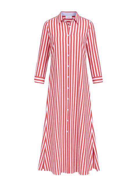 BODEN DRESS SCARLET STRIPE