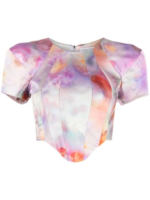 Ava cropped corset top