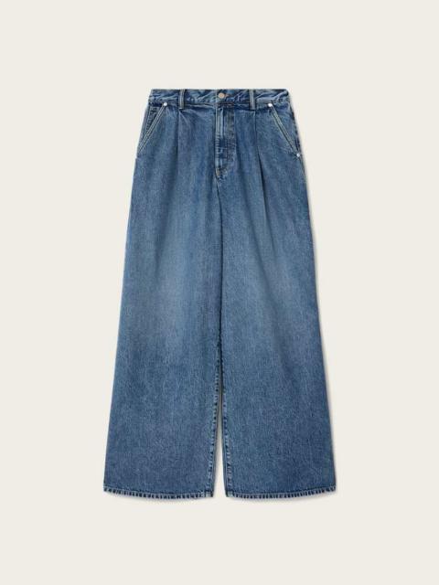 HAZE WIDE LEG PLEATED JEANS