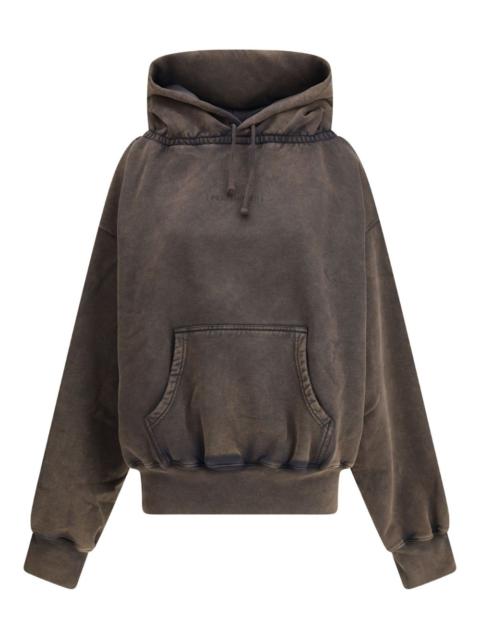 gathered hoodie