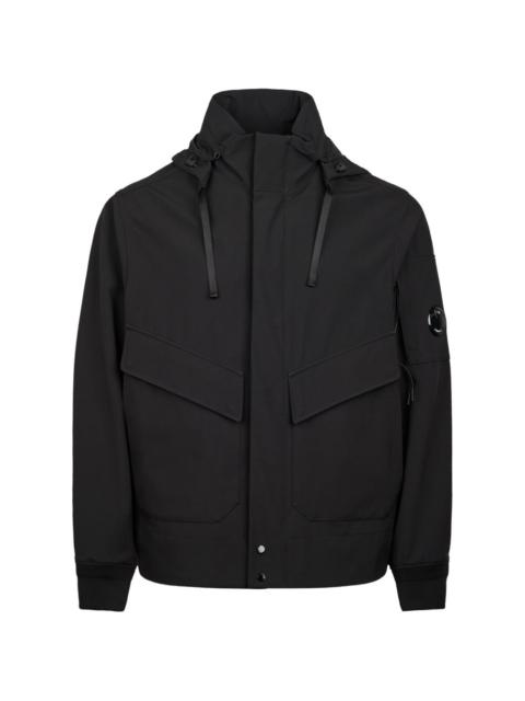 black hooded jacket
