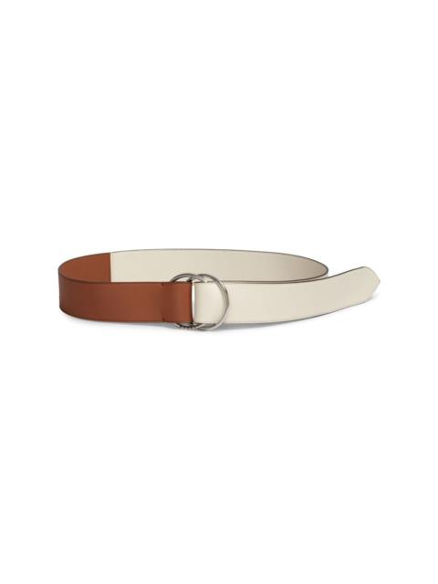 two-tone leather belt