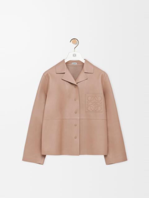 Pyjama blouse in nappa lambskin