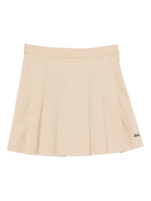 pleated mini skirt