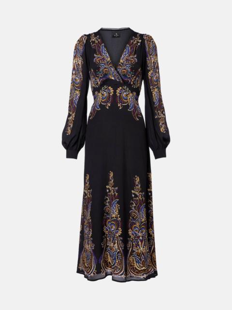 Paisley midi dress