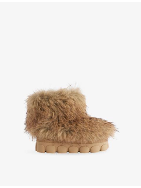 Sofie Low Faux-Fur Snow Boots