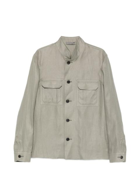 button flap-pocket jacket