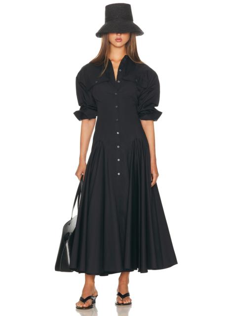 Godet Shirt Dress