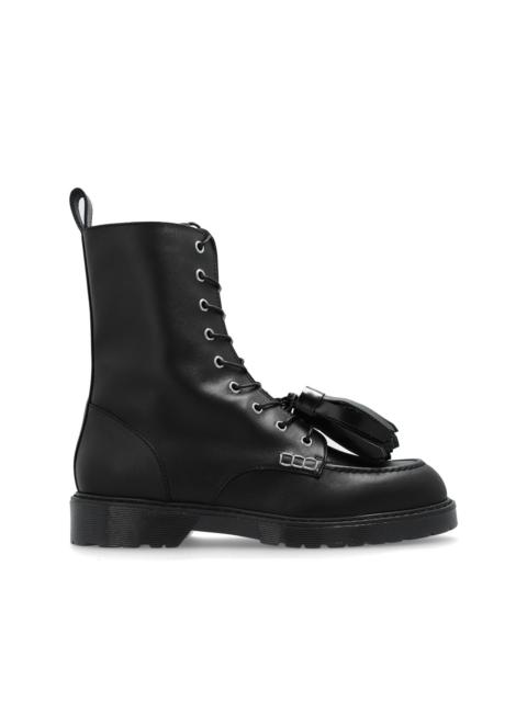 tassel-detail lace-up boots