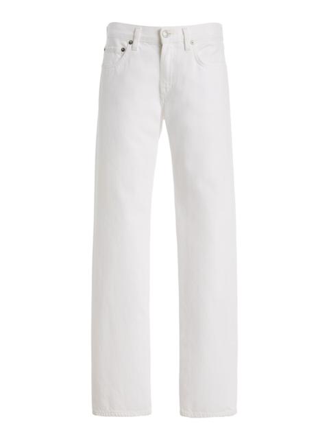 Rigid Low-Rise Slim Jeans white