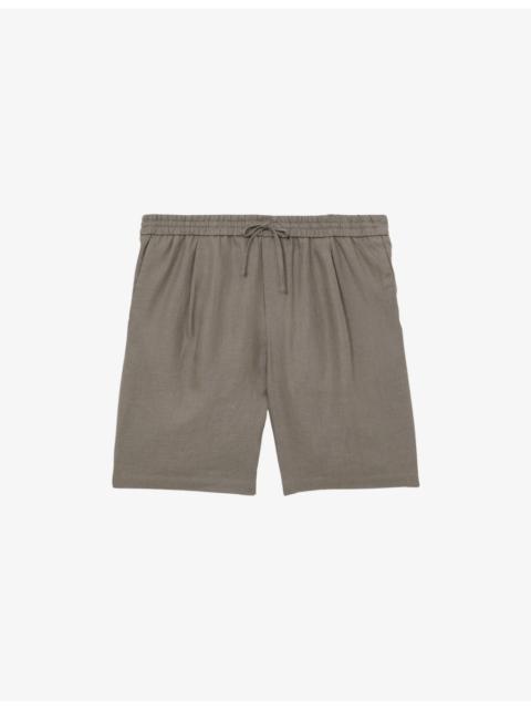 Barges Drawstring Linen Shorts