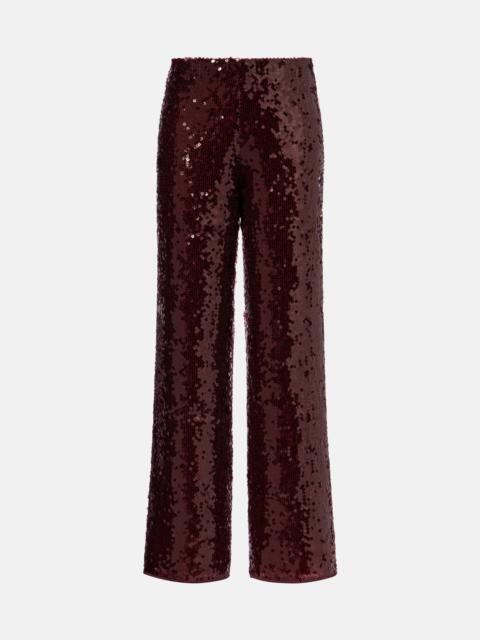 Marylin sequined wide-leg pants