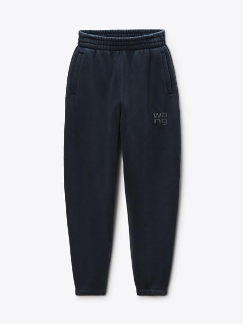 Crystal Hotfix Logo Sweatpant in Brushed Terry