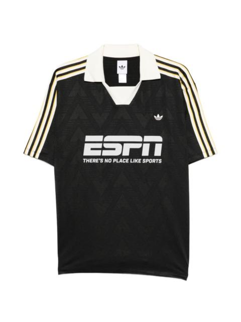 striped collared T-shirt