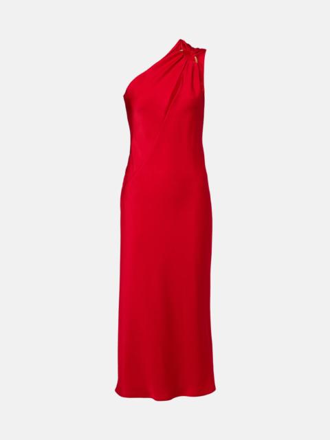 Entrata satin midi dress