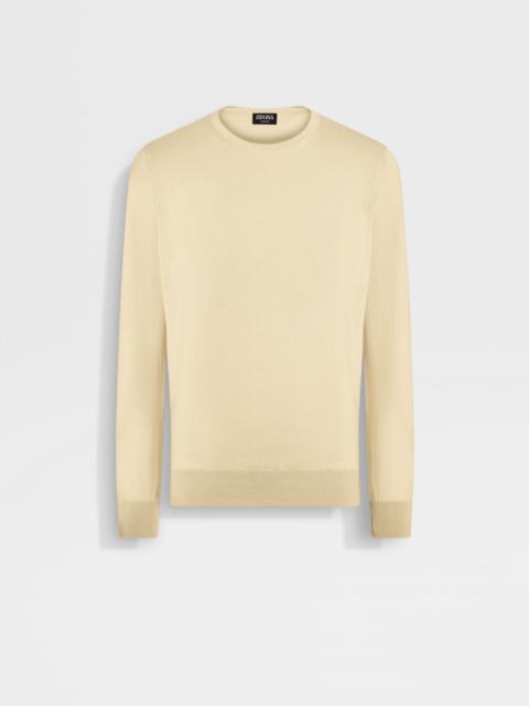 PASTEL YELLOW MÉLANGE CASHSETA CREWNECK