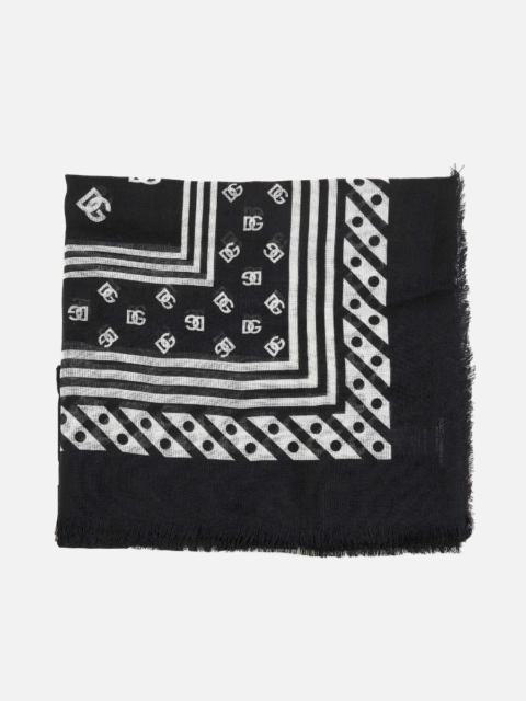 DG cashmere and silk scarf