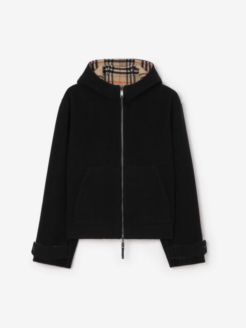 Reversible Wool Hooded Jacket
