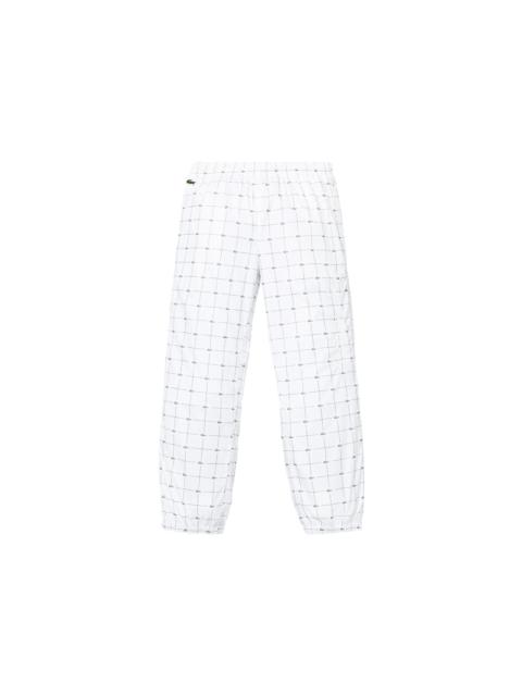 Supreme LACOSTE Reflective Grid Nylon Track Pant White