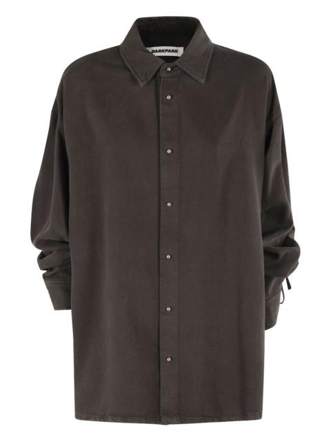 drawstring-cuff shirt