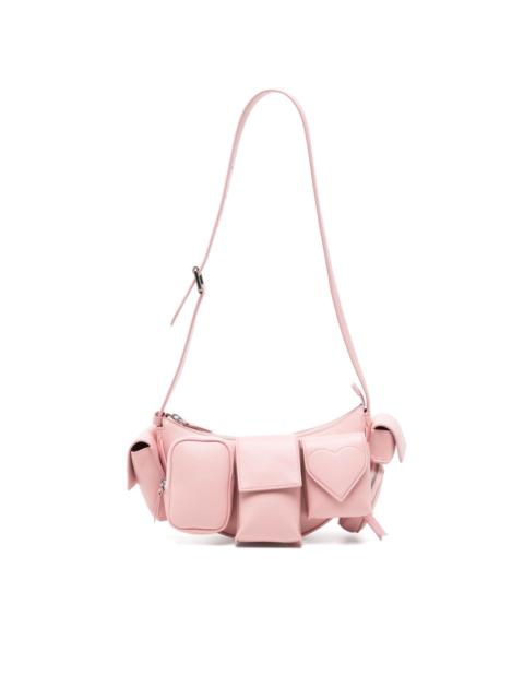 super pocket leather bag