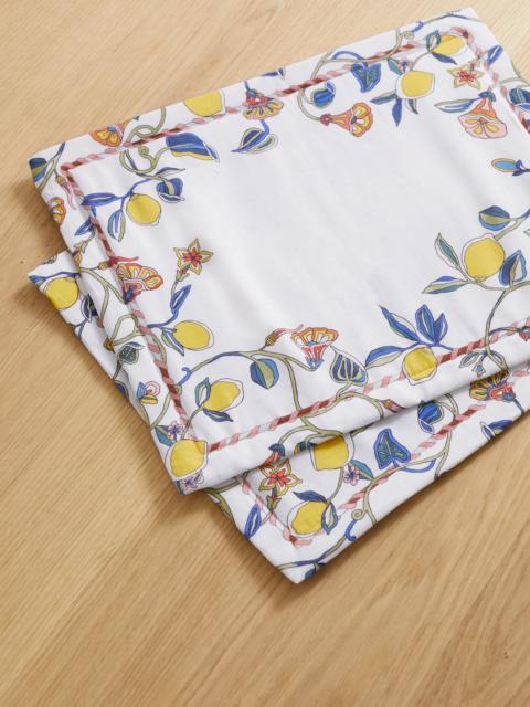 Set Of Two Printed Linen Placemats